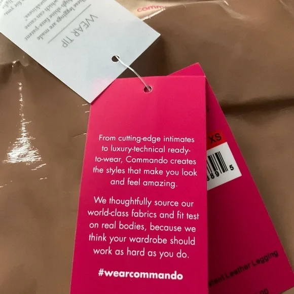 Commando Cocoa Faux Patent Leather Leggings XS - Picture 4 of 6